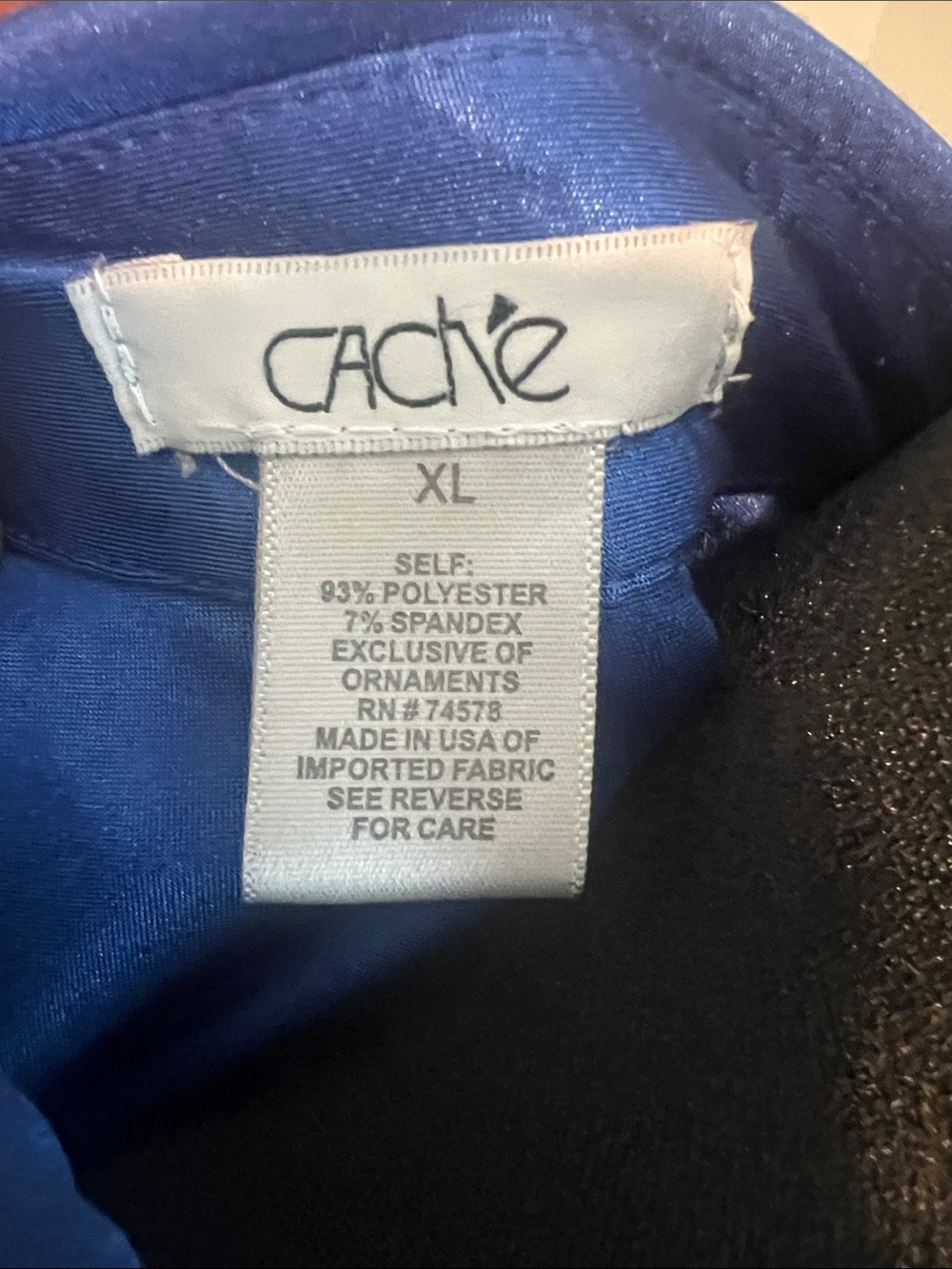 Cache Short-Sleeve Button Down Shirt in Royal Blue - Picture 2 of 6